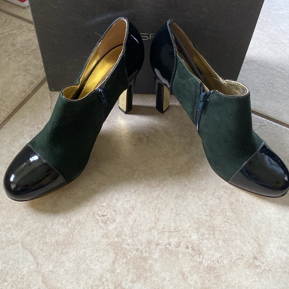 🆕VIA SPIGA: Made in Italy Heeled Booties w/ Zipper Sz 9 1/2 - Picture 3 of 12